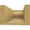 Ekena Millwork 6in. W x 4in. H x 12in. L Carmel Woodgrain TimberThane Rafter Tail, Primed Tan RFTUR06X04X12CARRCPR - alternate 2